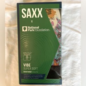Saxx Vibe Boxer Brief National Park Foundation print